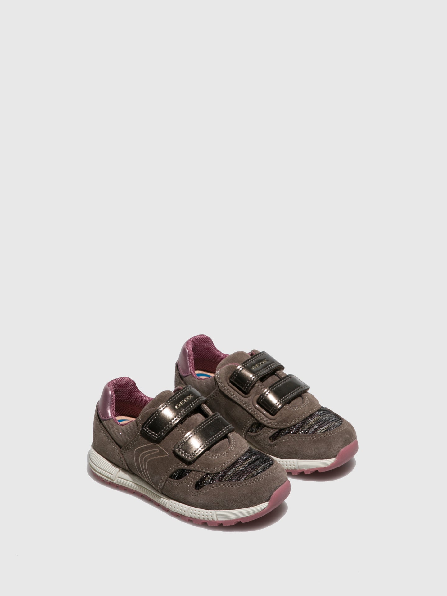 Geox Ténis com Velcro em Cinzento